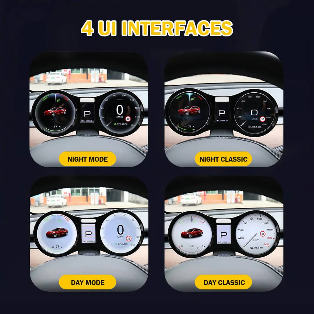Multi-function Dashboard With Smart LCD Screen For Model 3/ Y - Image 3
