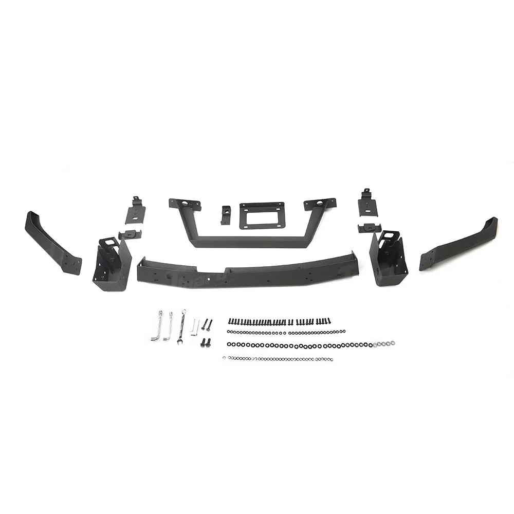 2024+ Cybertruck Steel Front Bumper Protector Matte Black | Tlyard - Image 7
