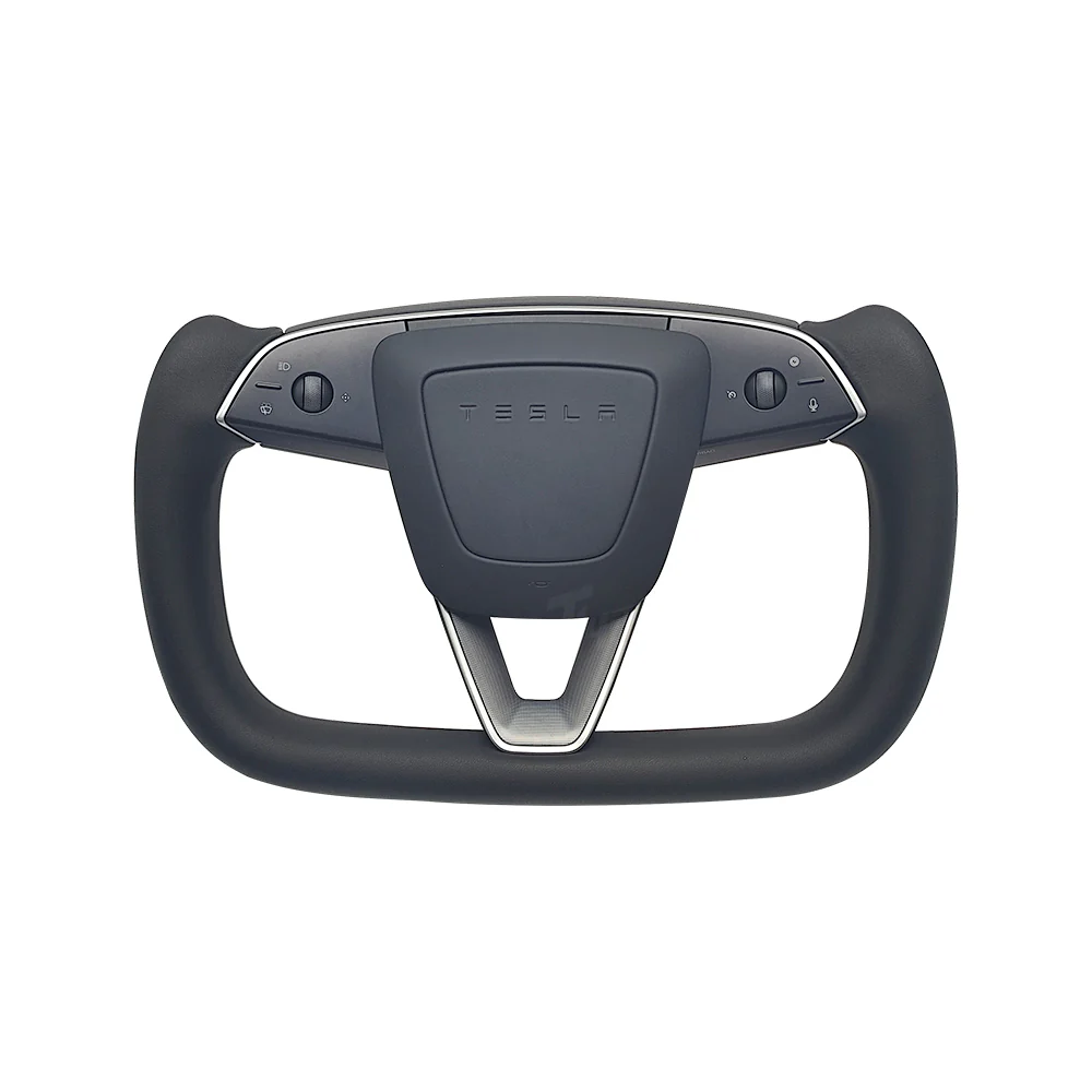 2025+ Tesla Model Y Juniper Yoke Steering Wheel Premium Heated Nappa/Alcatara Steering Wheel Upgrade | Tlyard - Image 6