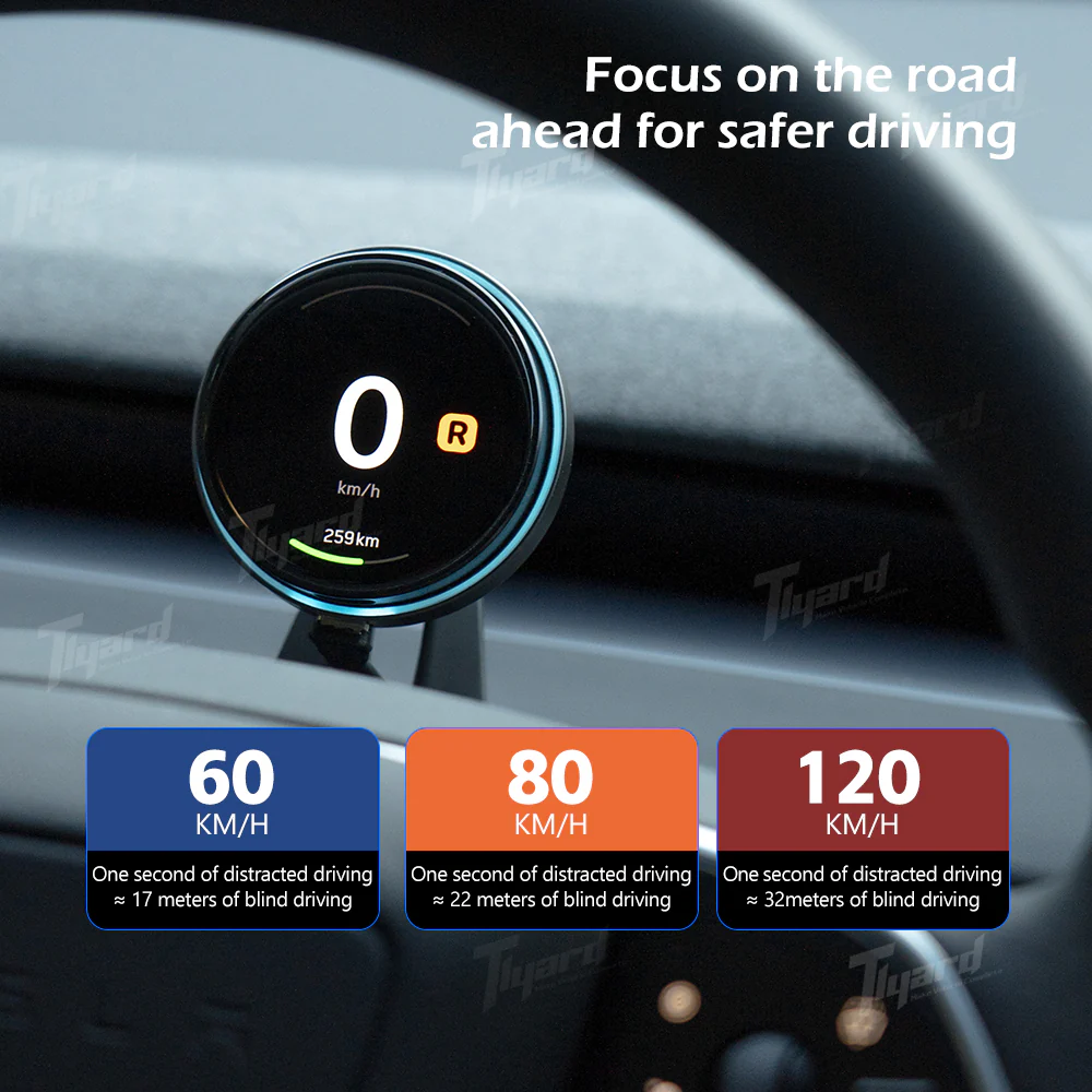 2026 Model Y Juniper Wireless Magnetic Speedometer - OLED Smart Dashboard Display for Model 3 & Y - Image 6