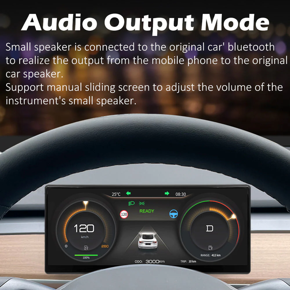 9" Carplay Smart LCD Dashboard + Newest 7 Inches Rear Display - Image 3