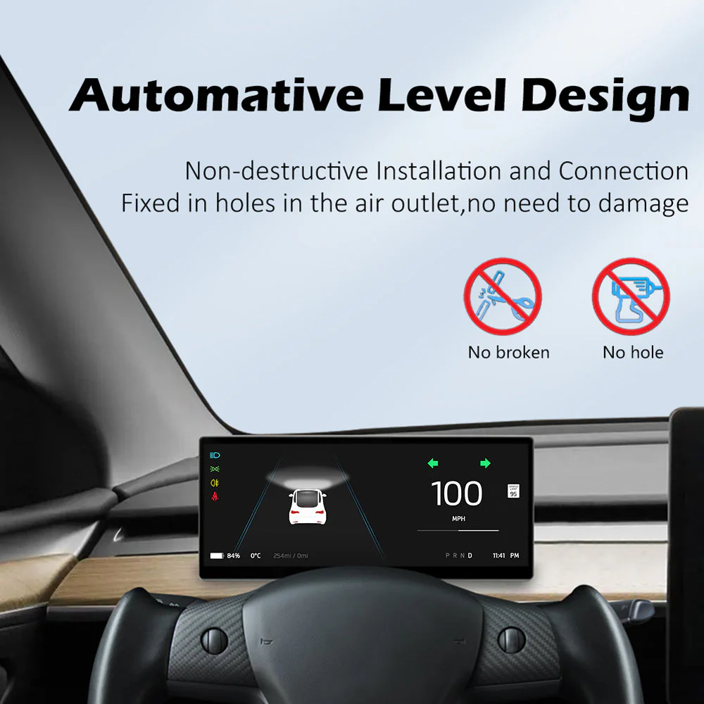 9" Carplay Smart LCD Dashboard + Newest 7 Inches Rear Display - Image 4