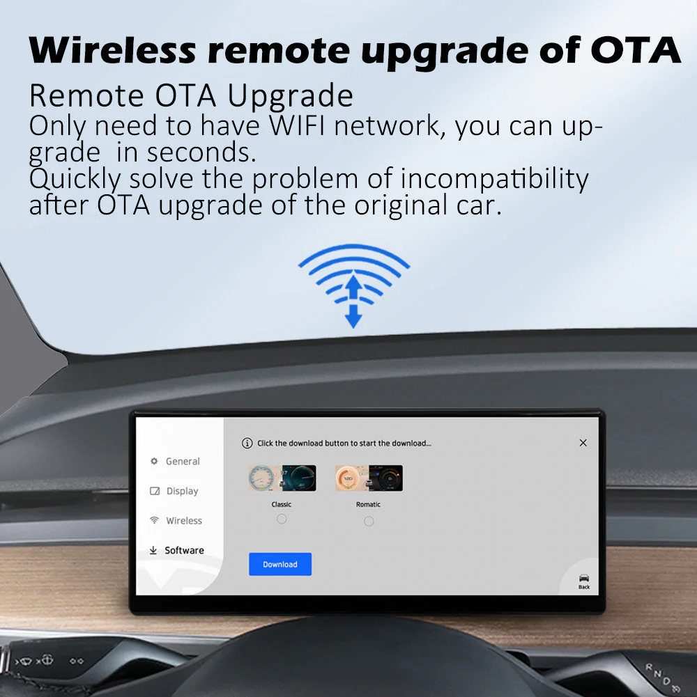 9" Carplay Smart LCD Dashboard + Newest 7 Inches Rear Display - Image 5