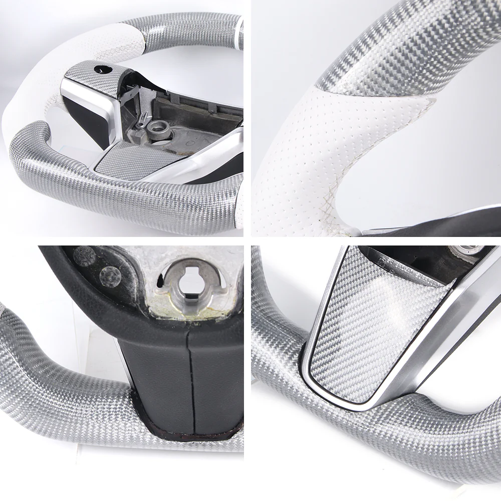 Customized Sport Round Heated Real Carbon Fiber Steering Wheel For Model 3/Y/Highland/Juniper/Standard - Image 7