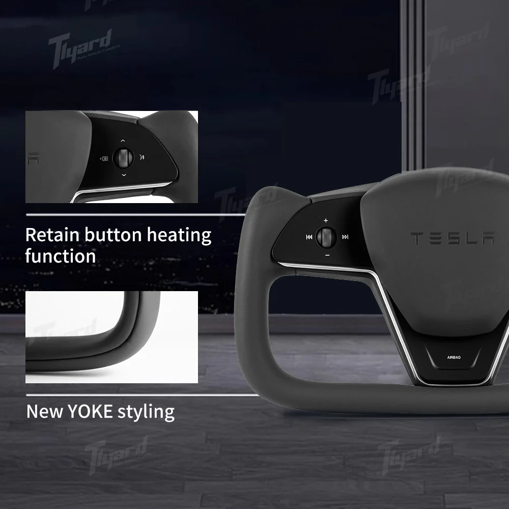 Custom Yoke Steering Wheel Upgrade for Model S/X (2012-2020) - Image 4
