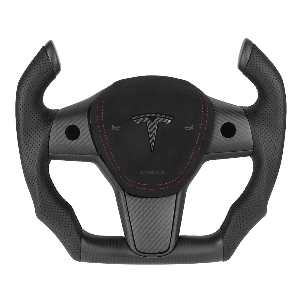 Custom Airplane Style Steering Wheel For Tesla Model 3/Y/Highland/Juniper/Standard - Image 6