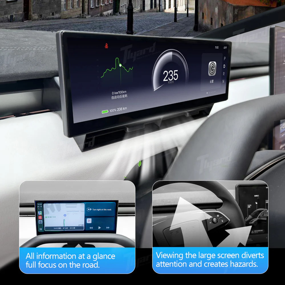 Cybertruck 10.88-inches Instrument Cluster Dashboard Head Up Display - Image 5