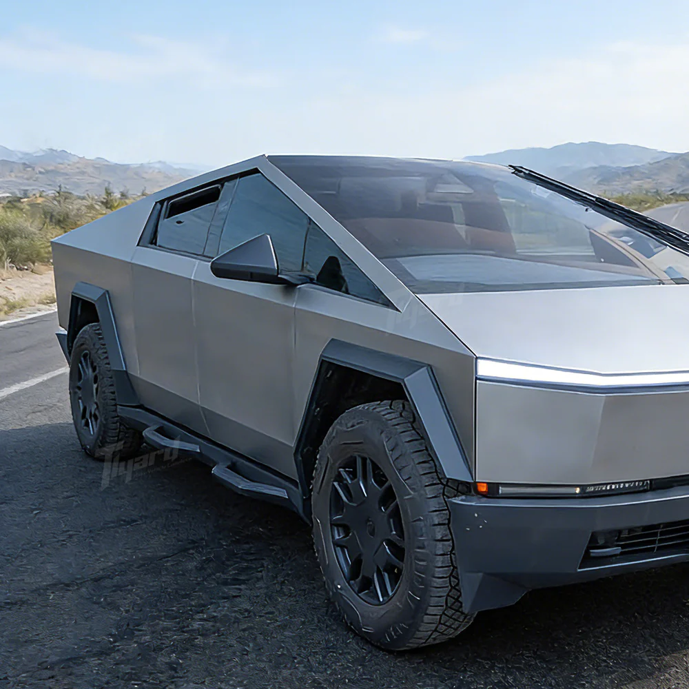 Cybertruck Running Boards with Integrated Rocker Panels - Full Side Skirt & Step Kit | Tlyard - Image 5