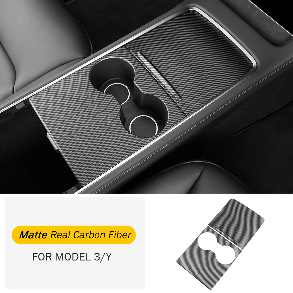 Center Console Real Carbon Fiber For 2017-2024 Tesla Model 3/ Y - Image 6
