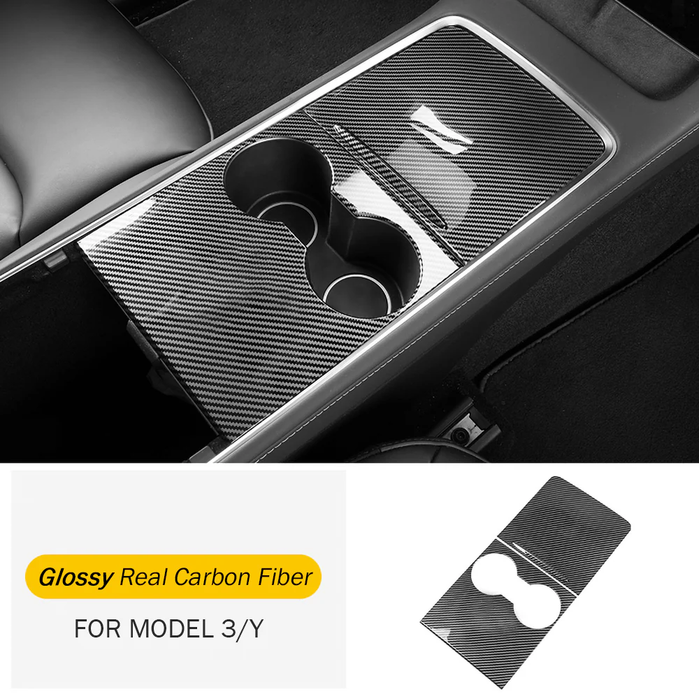 Center Console Real Carbon Fiber For 2017-2024 Tesla Model 3/ Y - Image 5