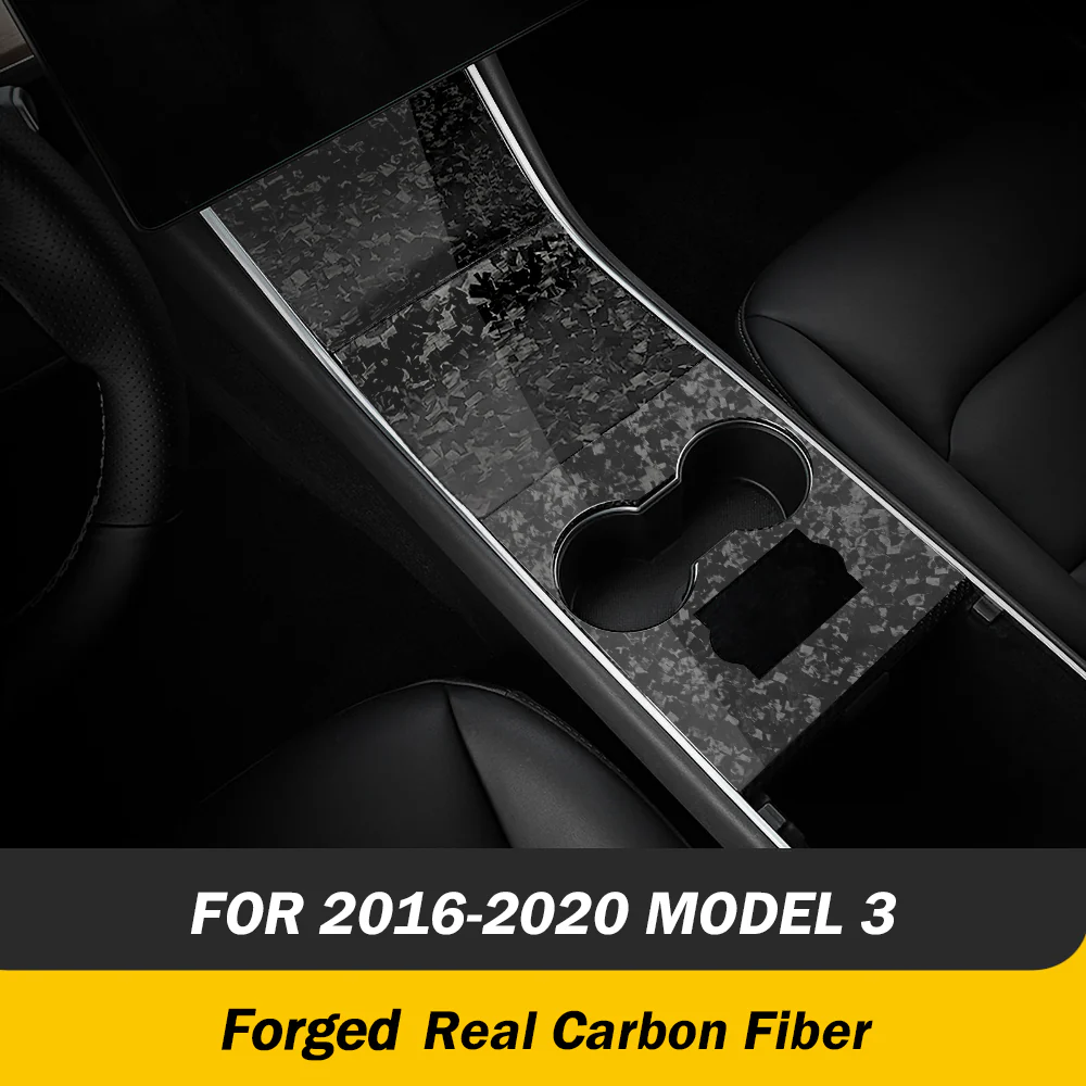 Center Console Real Carbon Fiber For 2017-2024 Tesla Model 3/ Y - Image 9