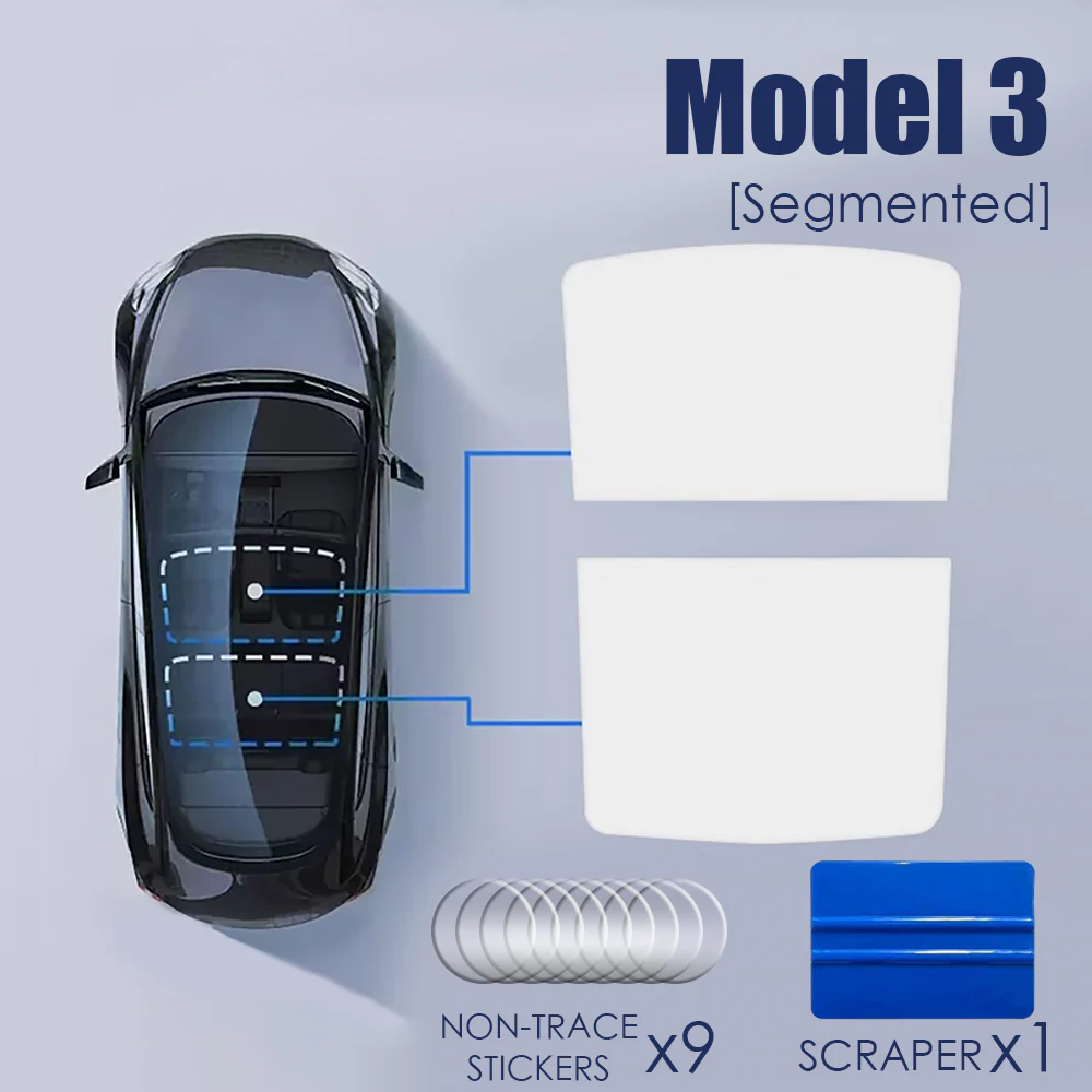 Model 3 & Y Electrostatic Adsorption Sunshade Glass Roof Shade Sun Protection - Image 10