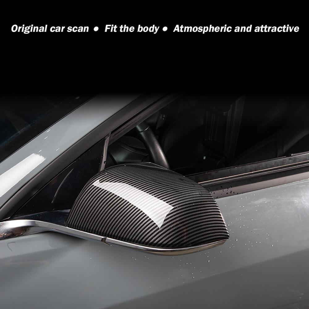 Real Carbon Fiber Mirror Overlays (1 pair) For Model 3 & Y Highland - Image 5