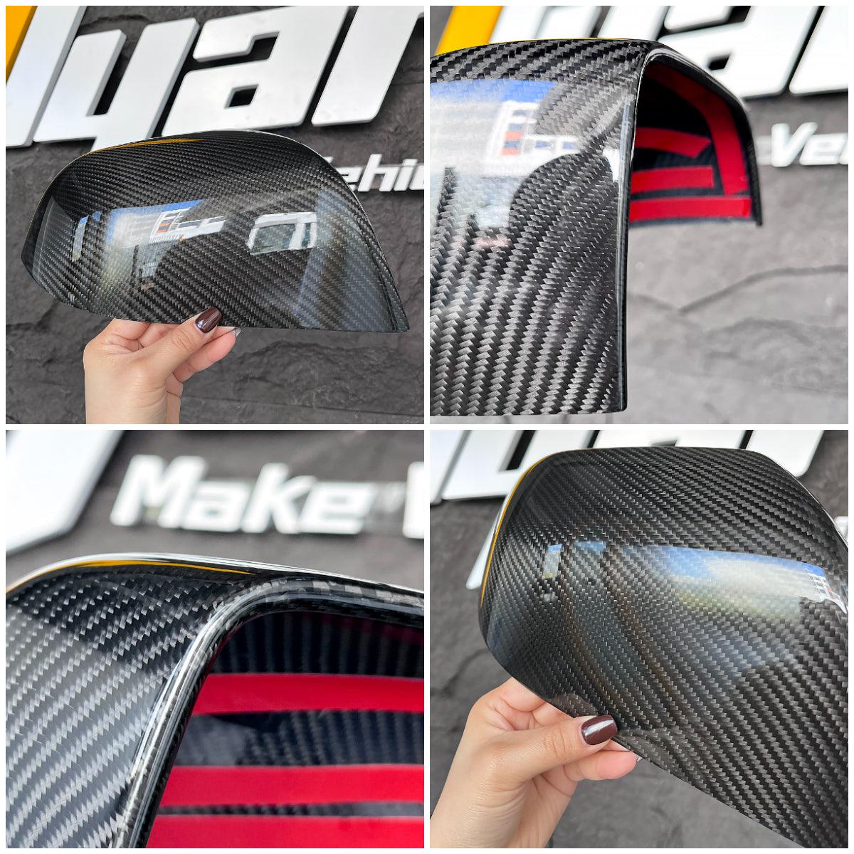 Real Carbon Fiber Mirror Overlays (1 pair) For Model 3 & Y Highland - Image 6