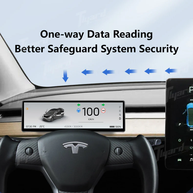 T3 Pro Model 3 & Y 8.8 Inches Front Camera Carplay Instrument Cluster - Image 8