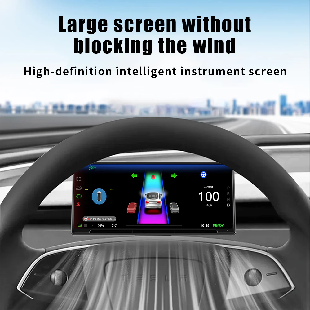 F9 9 Inches Touch Instrument Cluster CarPlay For Model 3 & Y Highland Juniper - Image 4