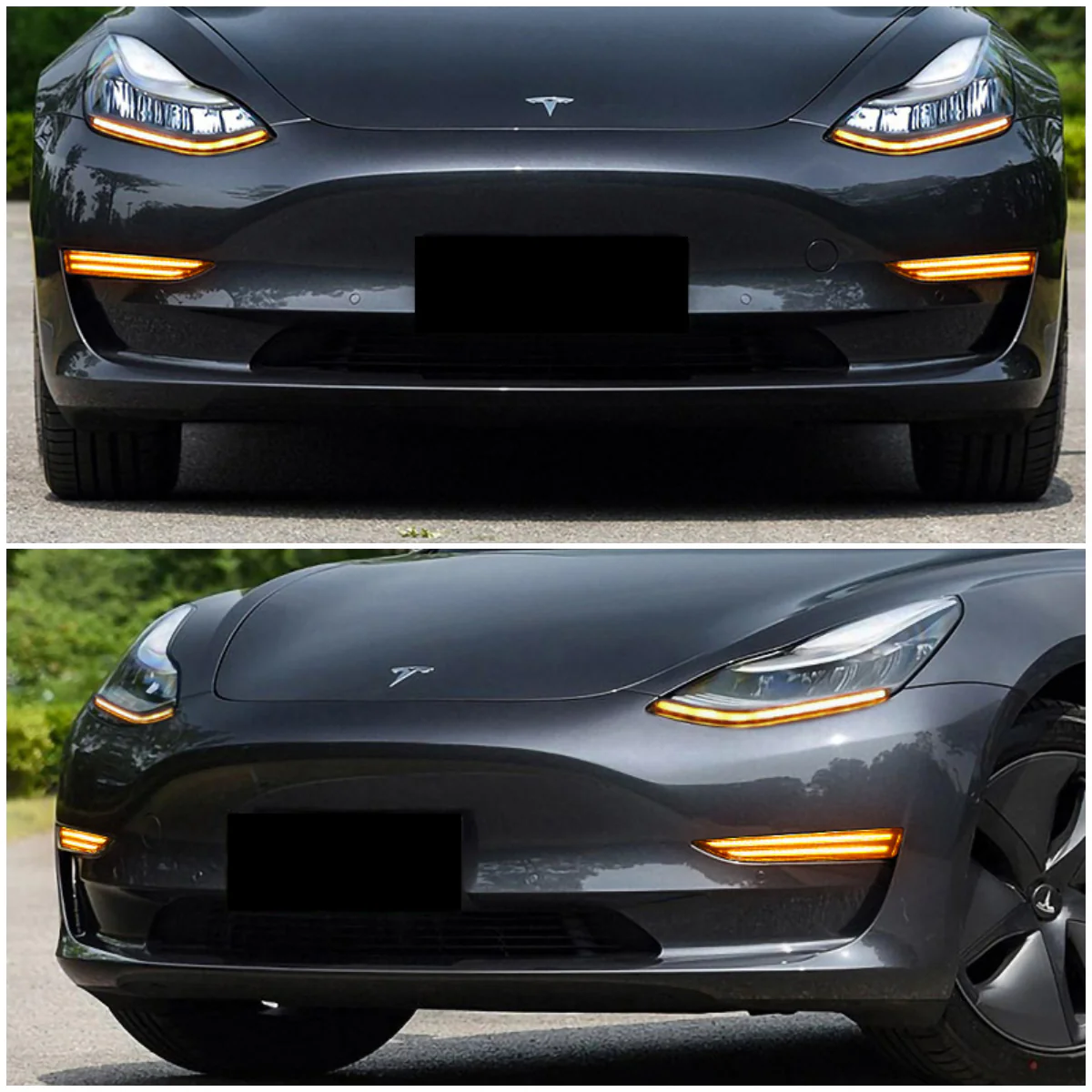 Model 3 & Y Porsche Style Front Driving Lamps Steering Fog Lights - Image 4