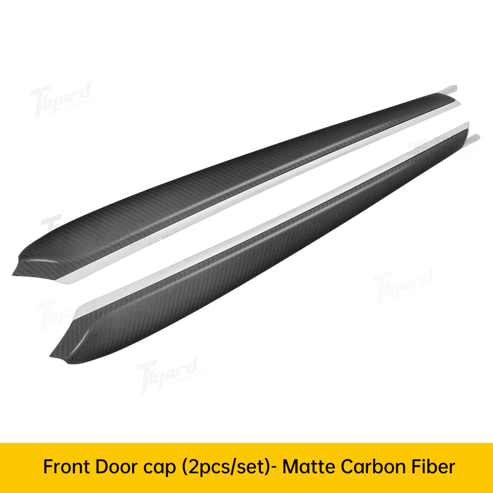 Model 3/Y Real Carbon Fiber Dashboard & Front Door Trim Panel Replacement Kit - Image 9