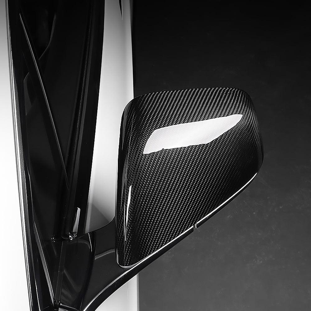 Real Molded Carbon Fiber Mirror Overlays (1 Pair) For 2016-2024 Model X - Image 6