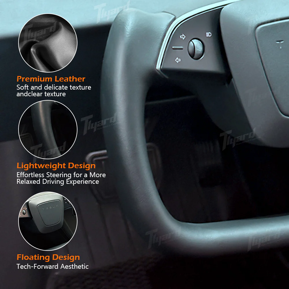Model Y Juniper & Model 3 Highland Floating Yoke Steering Wheel | Tlyard - Image 3