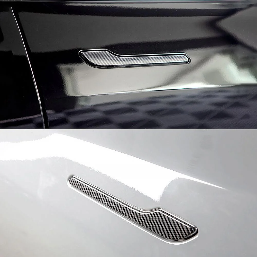 Real Carbon Fiber Door Handle Cover For Model 3/ Y Highland - Image 4