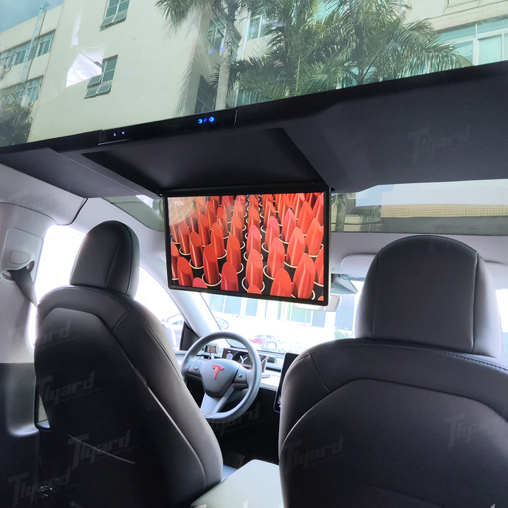 Tesla Accessories 17.3-Inch Car Roof-Mounted TV With Wi-Fi for Model Y - Image 2