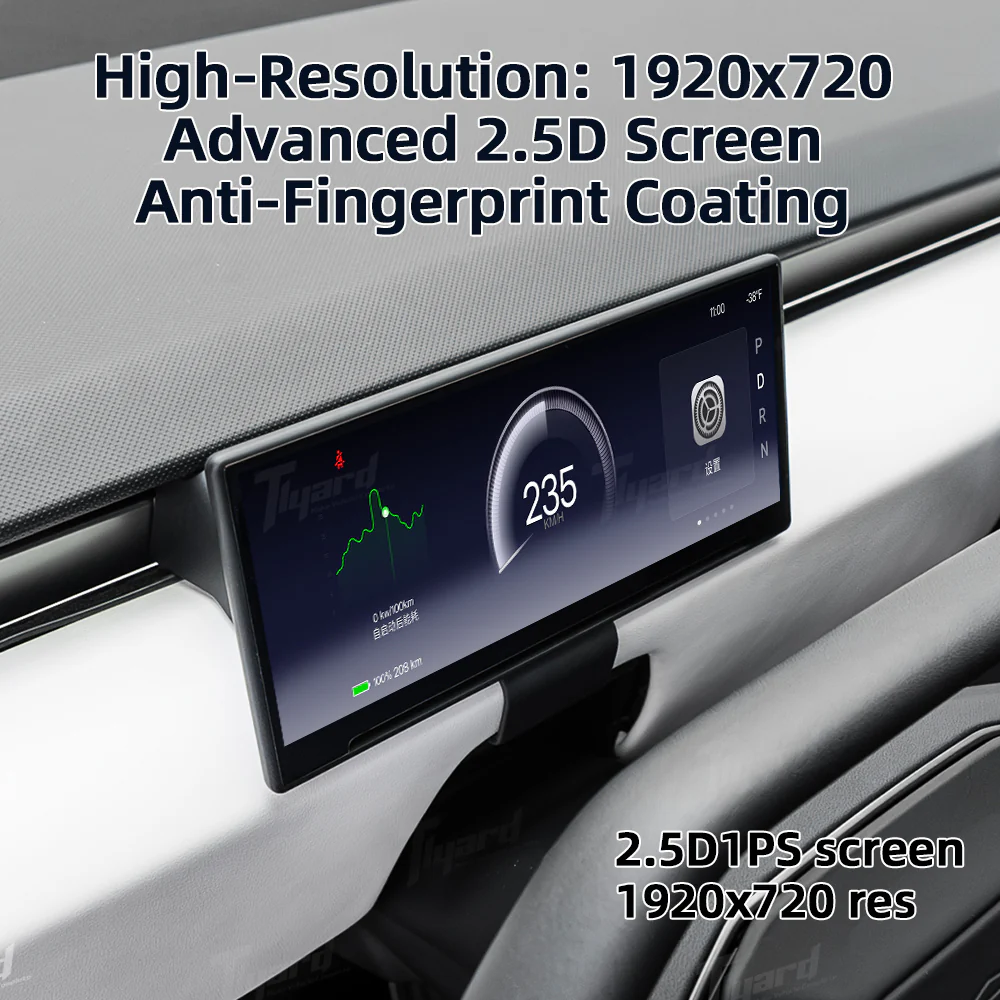 Tesla Cybertruck 8.9-Inch Dashboard Screen Carplay Touch Screen Display with Android Auto | Tlyard - Image 2
