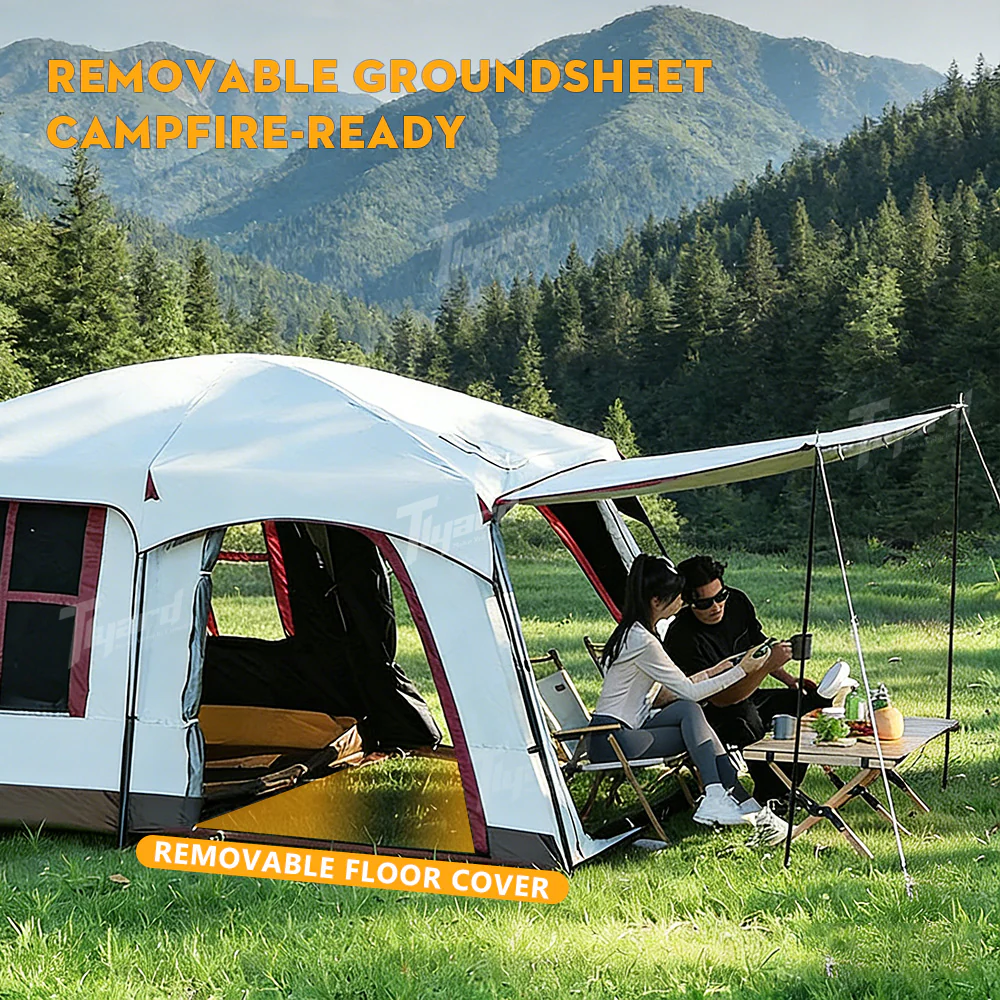 Tlyard Tesla Camping Suite: All-Weather SUV Rear Extension Tent - Image 5
